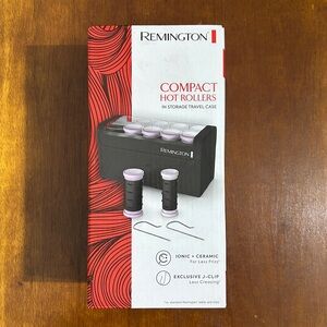 New Remington compact hot rollers in storage travel case